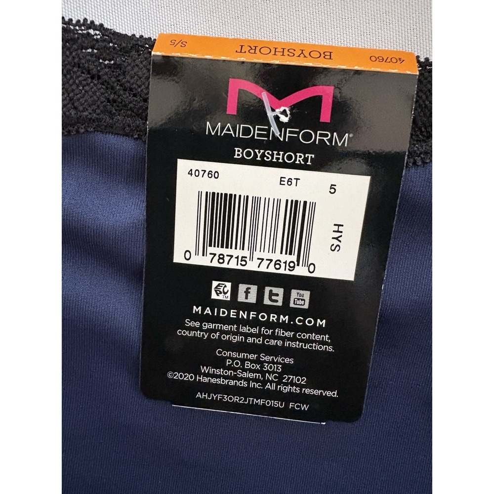 NEW Maidenform One Fab Fit Boyshort Panty 40760 Multicolor Women's Small 2 Pair - Picture 6 of 8